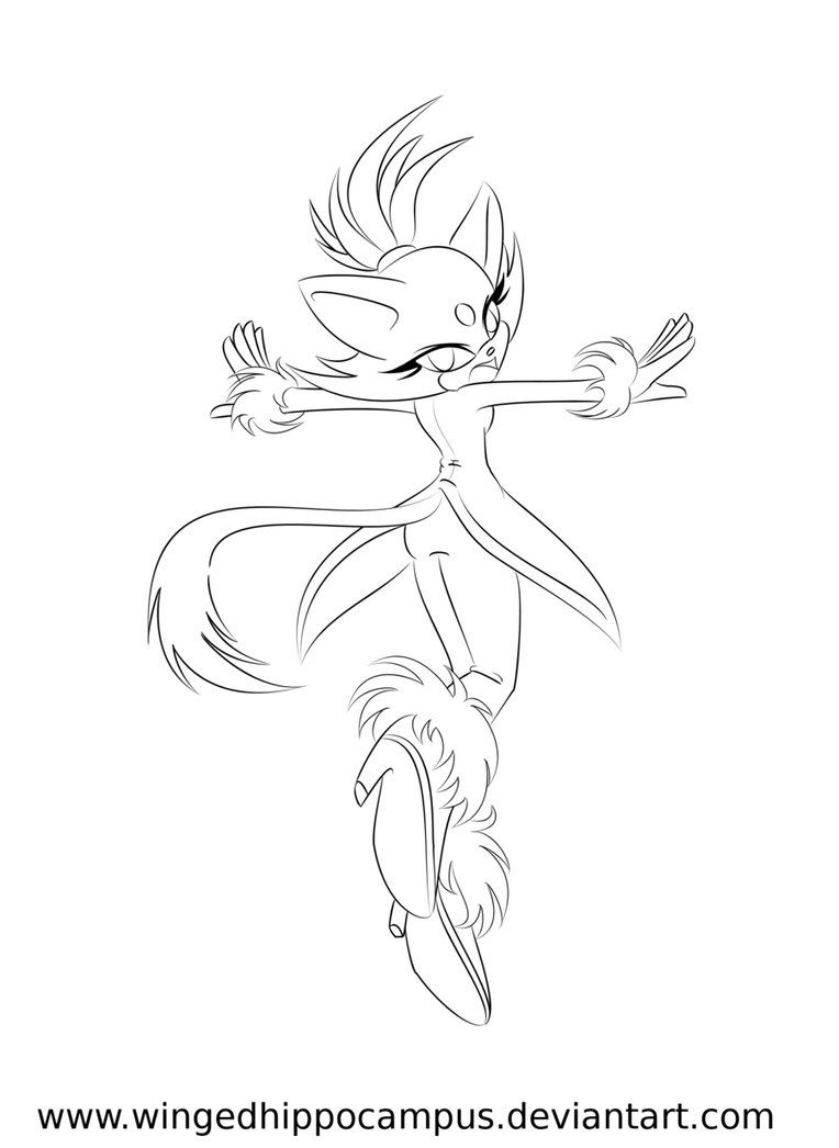 blaze the cat colouring pages