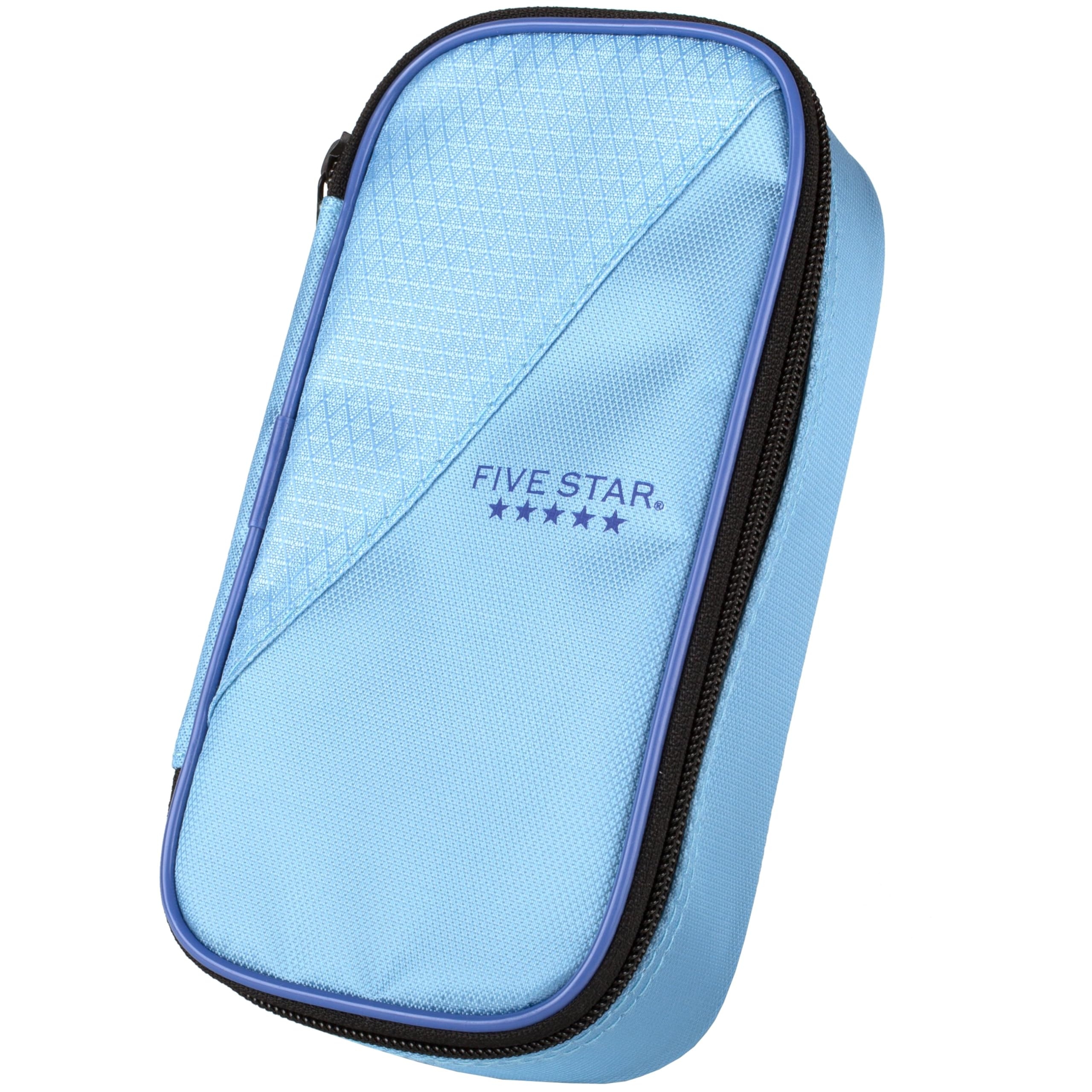 Blue Denim High Capacity Zipper Pencil Pouch Pen Case Stationery Organizer EBay