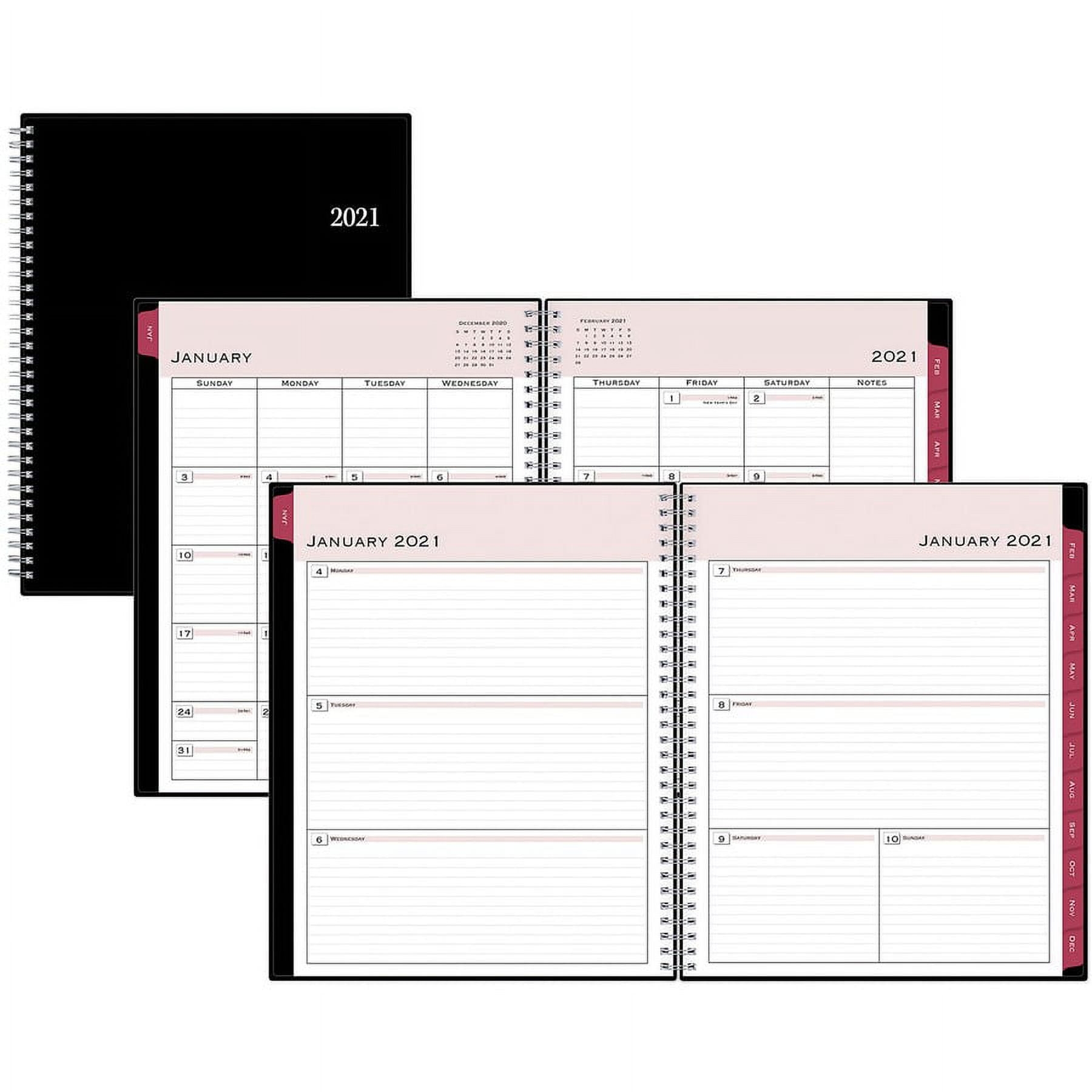 Blue Sky BLS111288 Classic Weekly Monthly Planner 1 Each Black Walmart