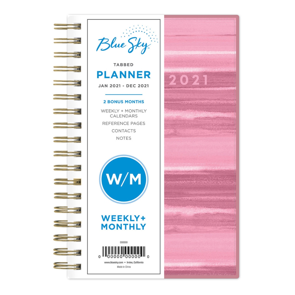 Blue Sky PP Weekly Monthly Planner 3 5 8 X 6 1 8 Horizon January To December 2021 122983 OfficeSupply