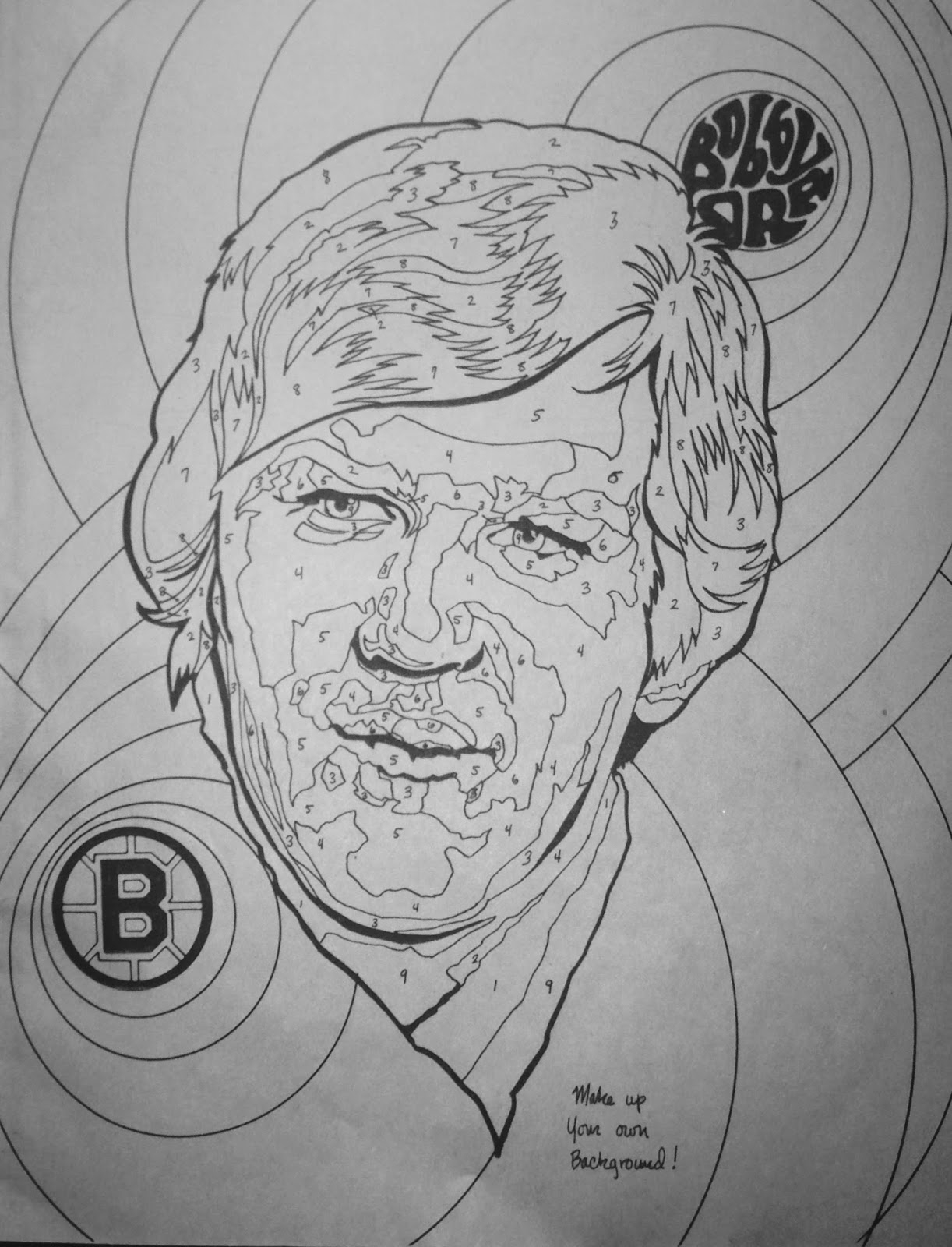 boston bruins hockey coloring pages