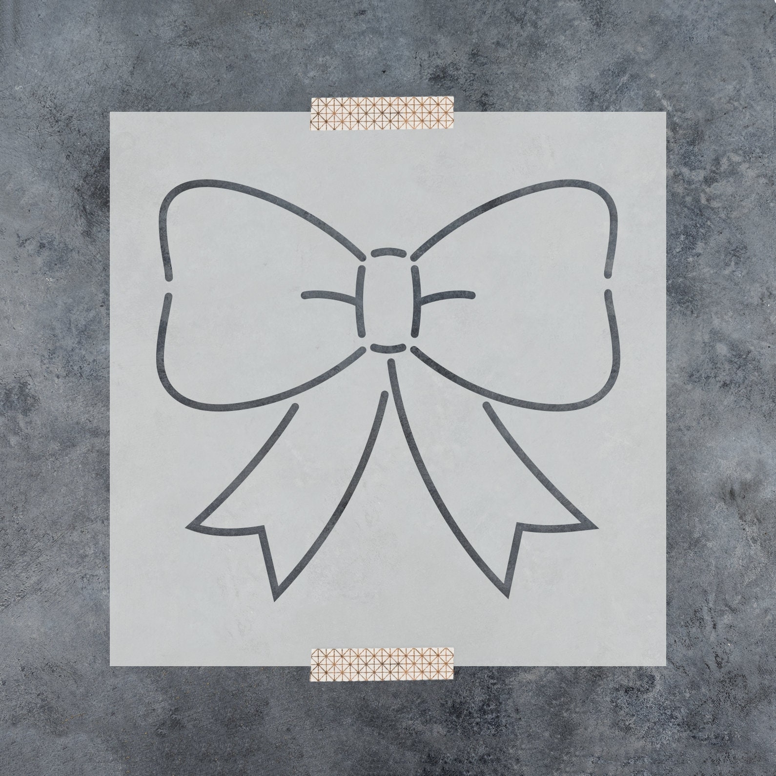Bow Ribbon Stencil Craft Stencils Of A Bow Ribbon Bow Stencil Bow Stencils Stencil Of Bow Ribbon Stencil Ribbon Stencils Etsy