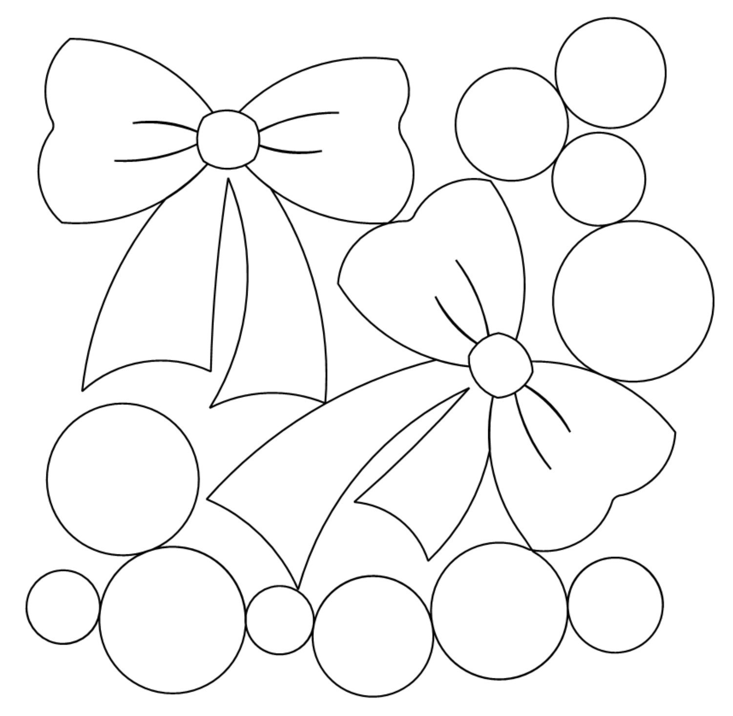 coloring pages of hair bows