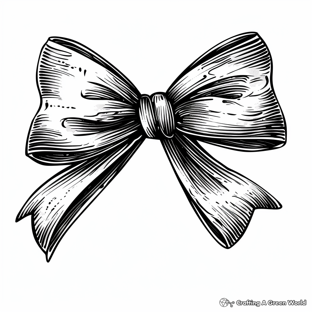 Bows Coloring Pages Free Printable 