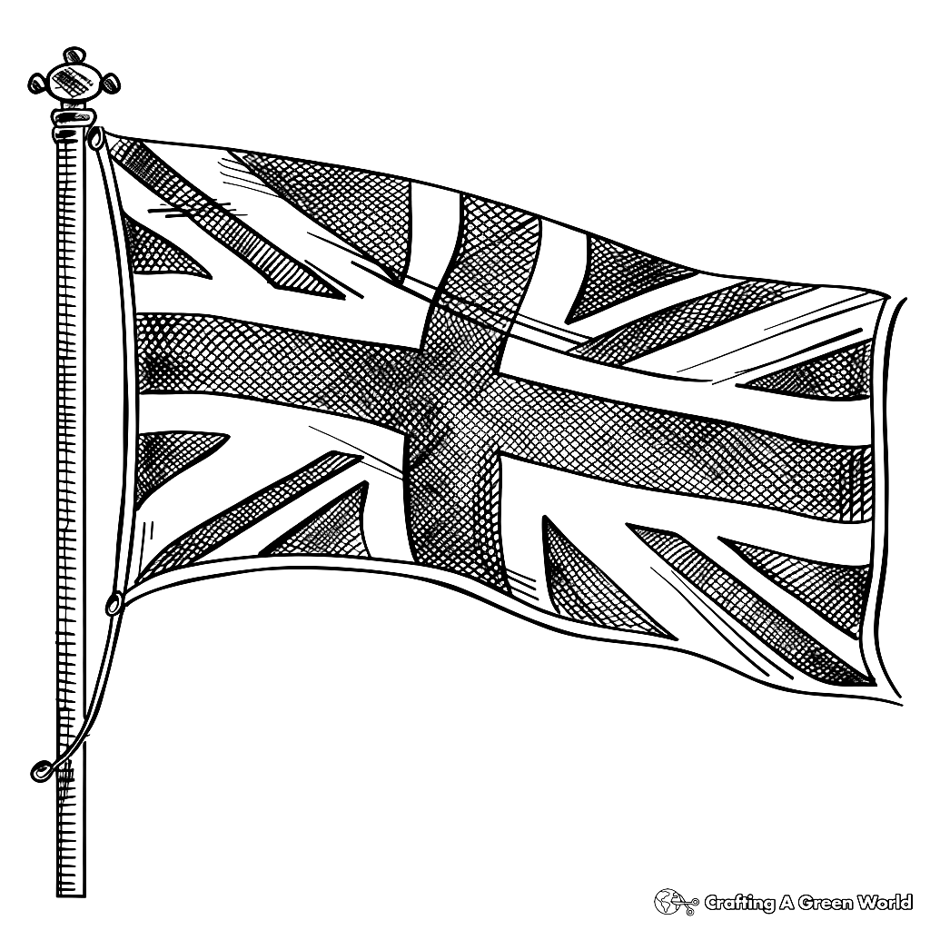 British Flag Coloring Pages Free Printable 