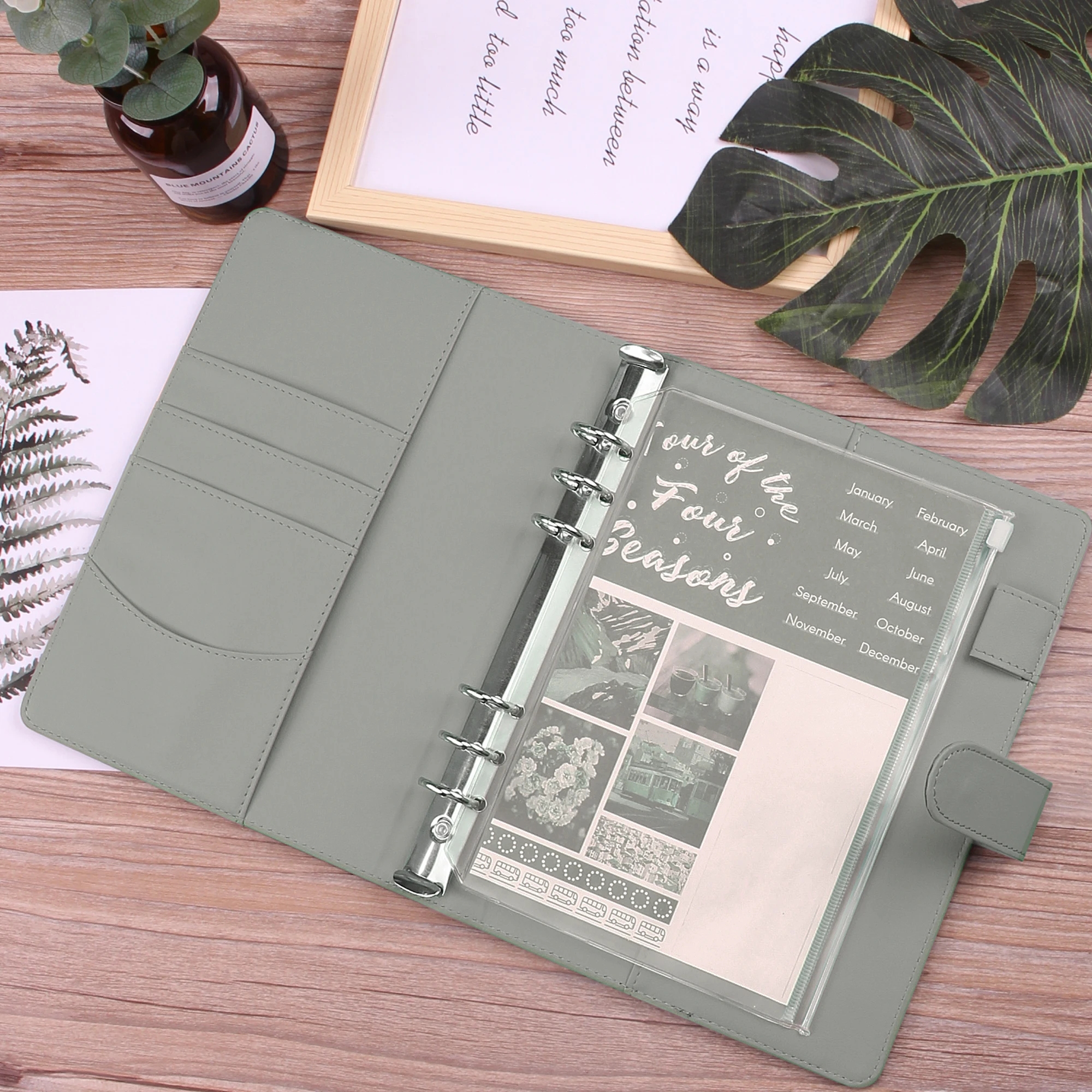 Budget Planner A6 Money Saving Binder With Cash Envelopes PU Leather Budget Organizer With Zipper Budget Binder With Cash Envelopes Near Me