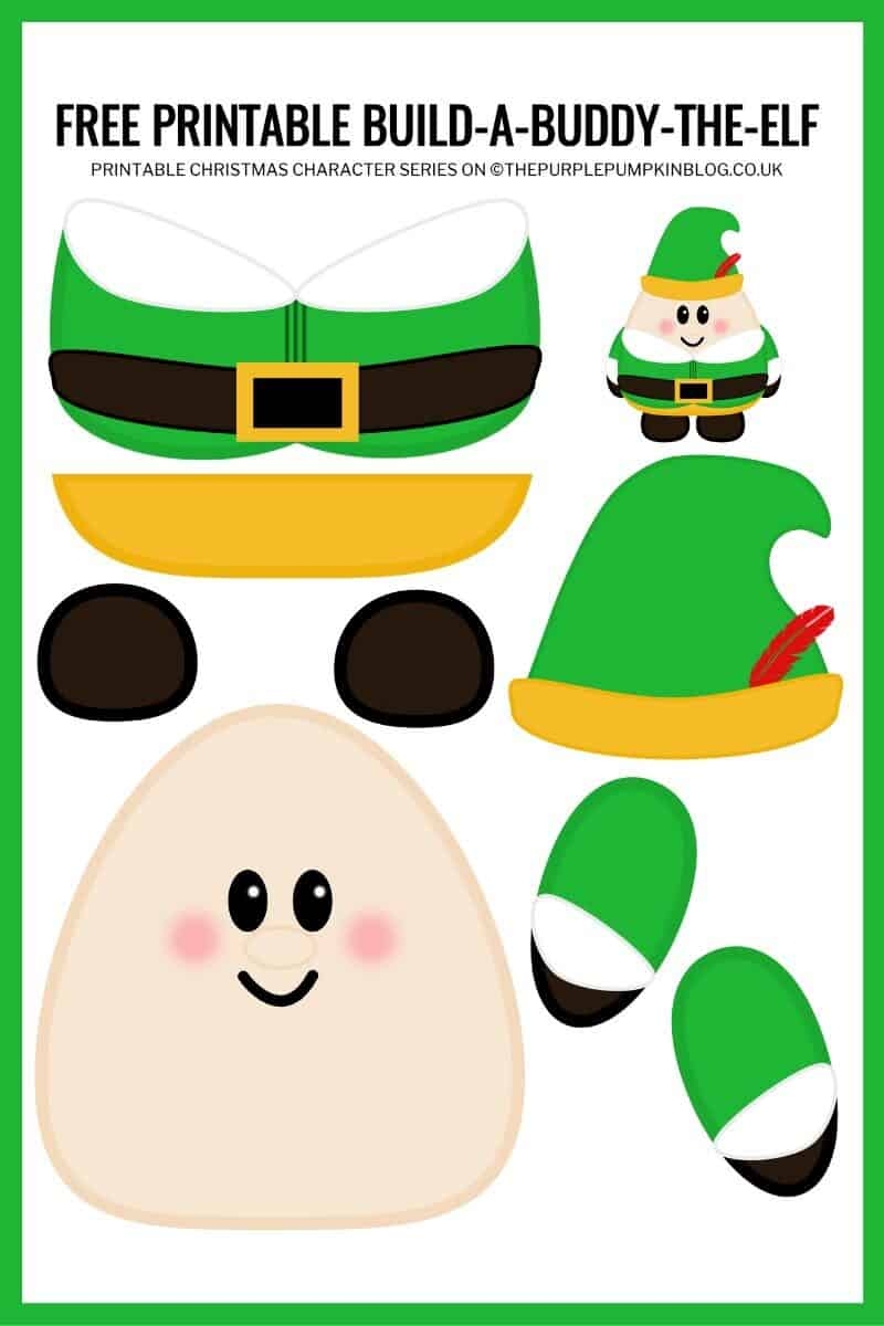 Build A Buddy The Elf Printable Free Printable Elf Paper Template