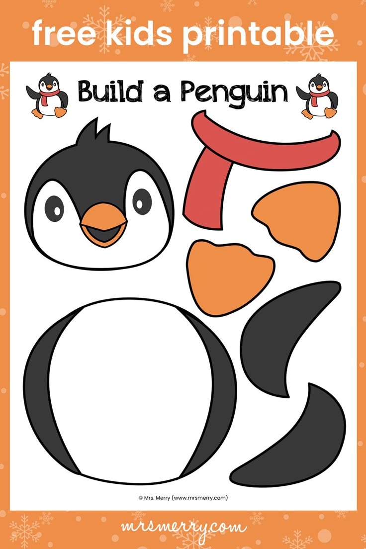 penguin pattern printable