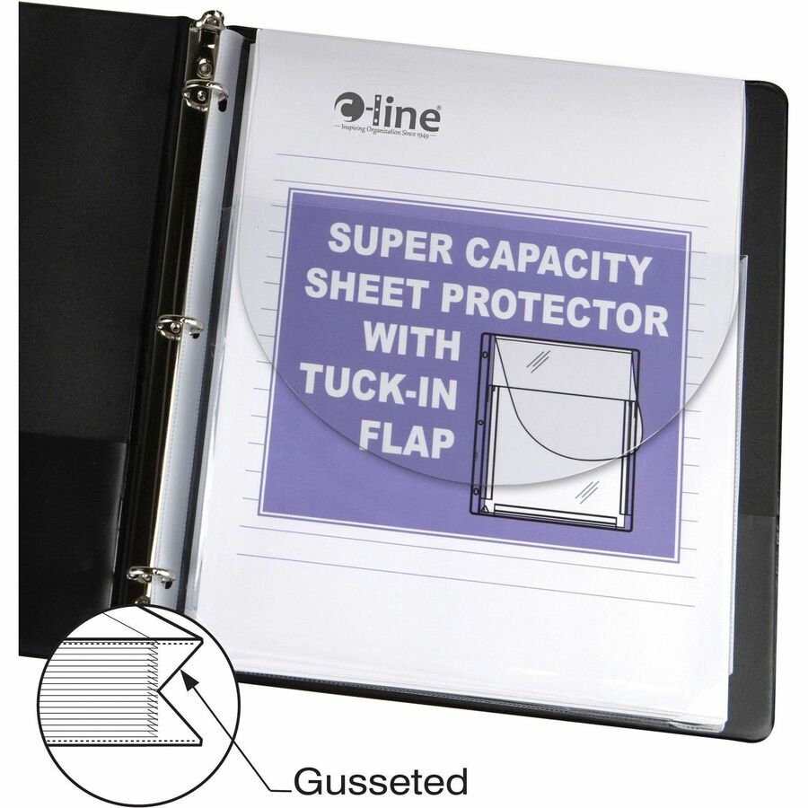 binder with page protectors