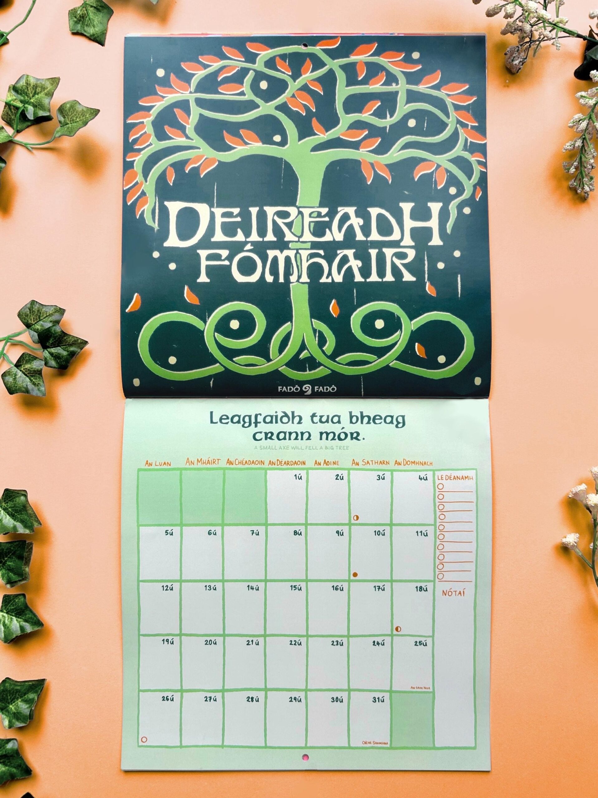Calendar 2026 In Irish Language Etsy