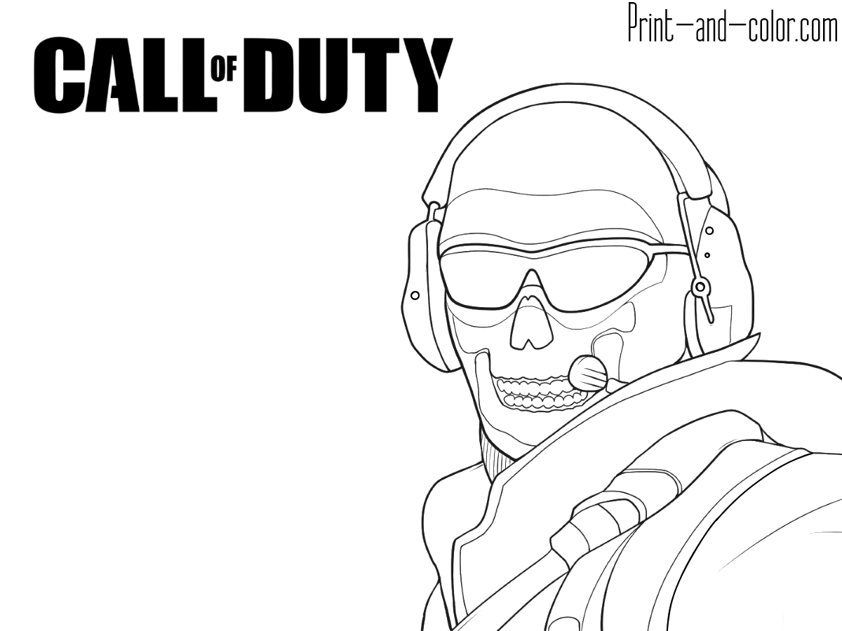 coloring pages call of duty