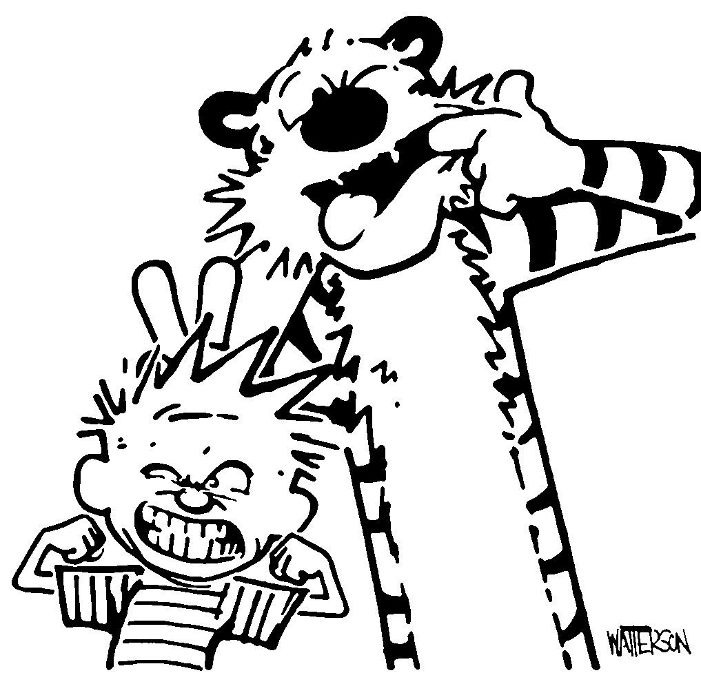 Calvin And Hobbes Coloring Pages