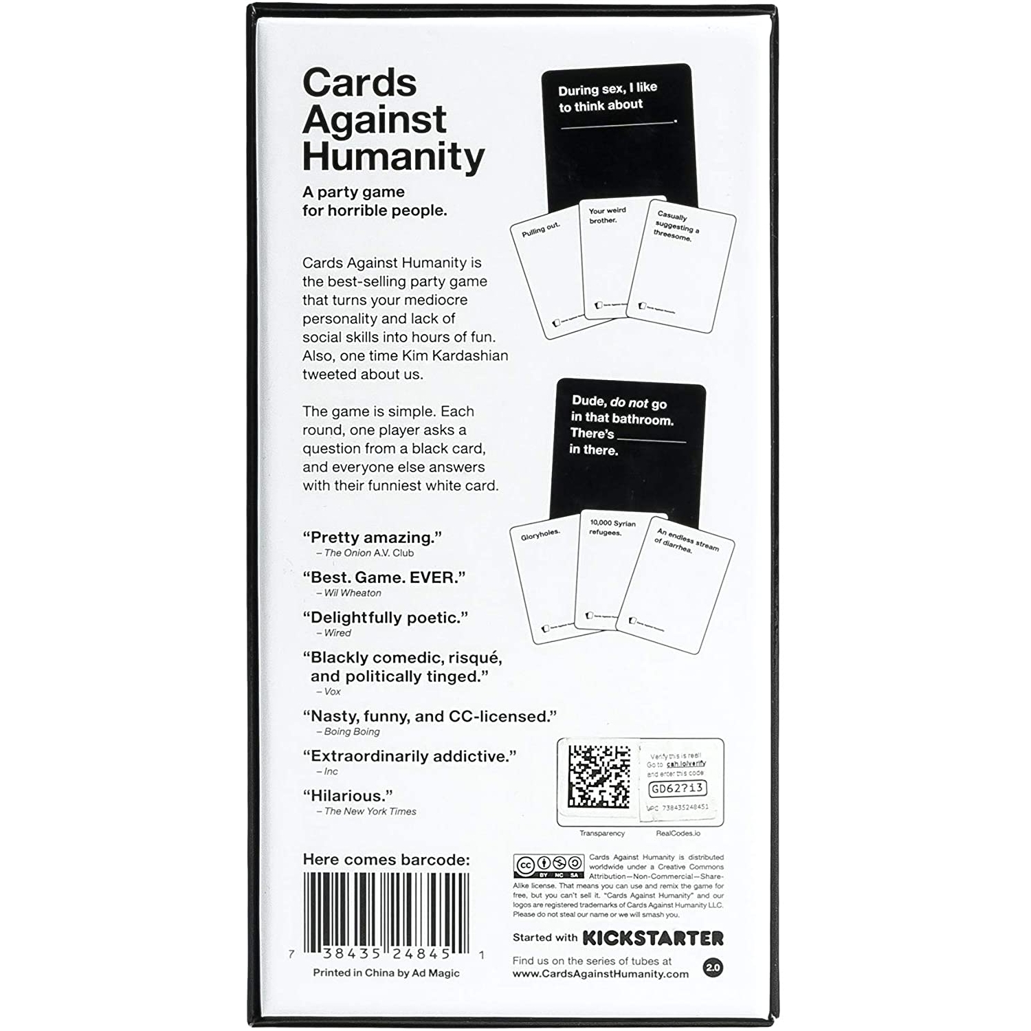 Cards Against Humanity Board Games Corner