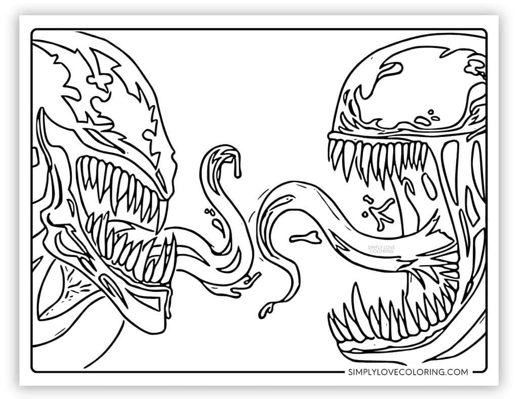 Carnage Coloring Pages Free PDF Printables Simply Love Coloring
