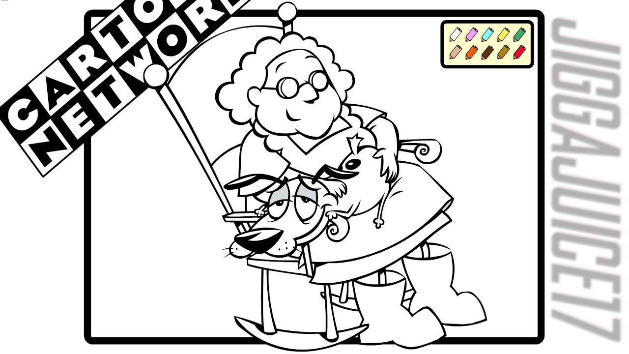 courage the cowardly dog coloring