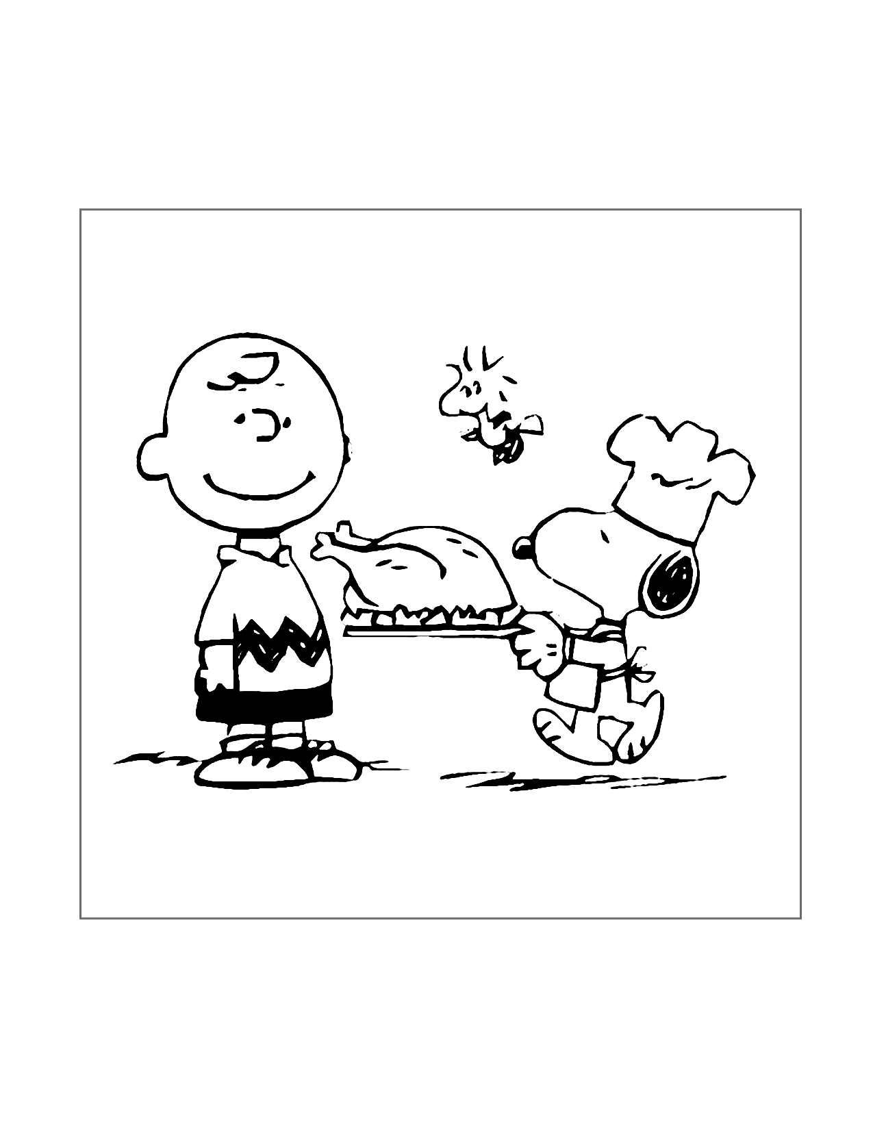 thanksgiving coloring pages charlie brown