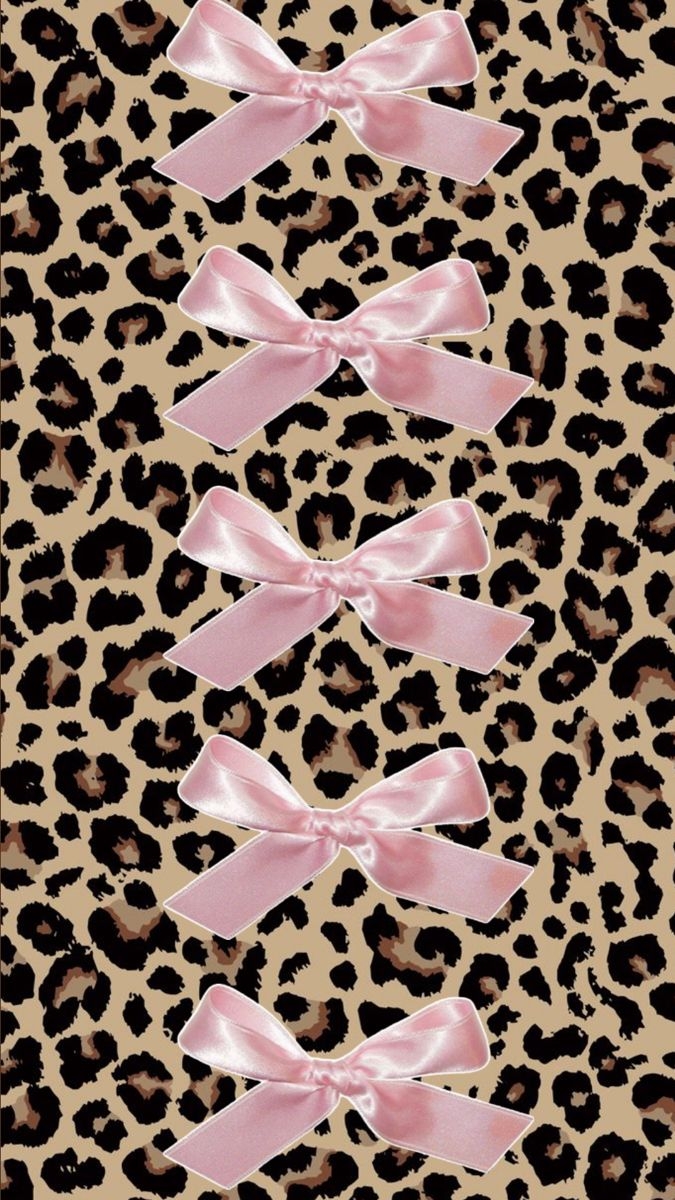 Cheetah Print Pink Bows