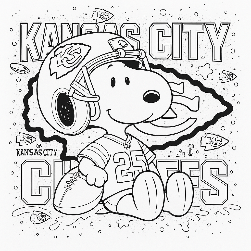 coloring pages kansas city chiefs