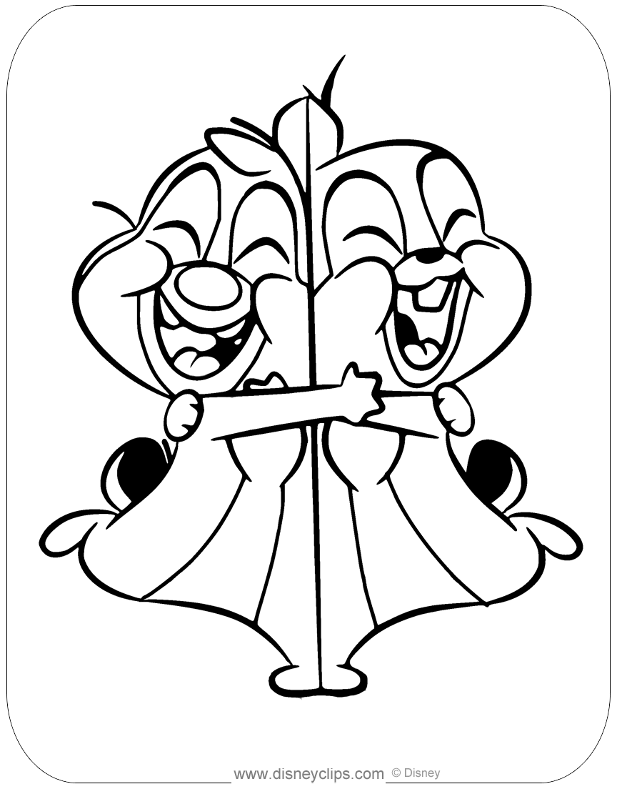 chip n dale coloring pages