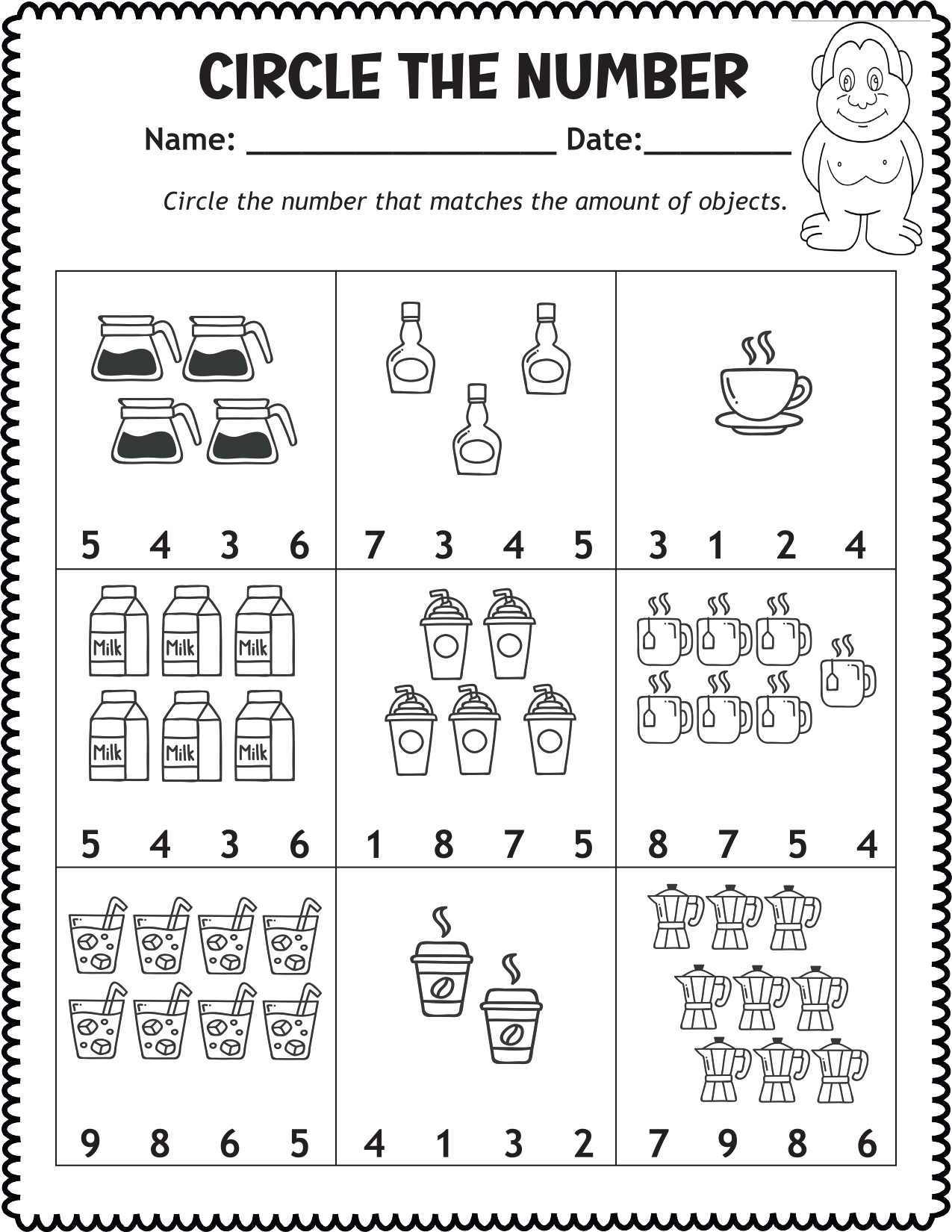 Circle The Number Worksheets Made By Teachers