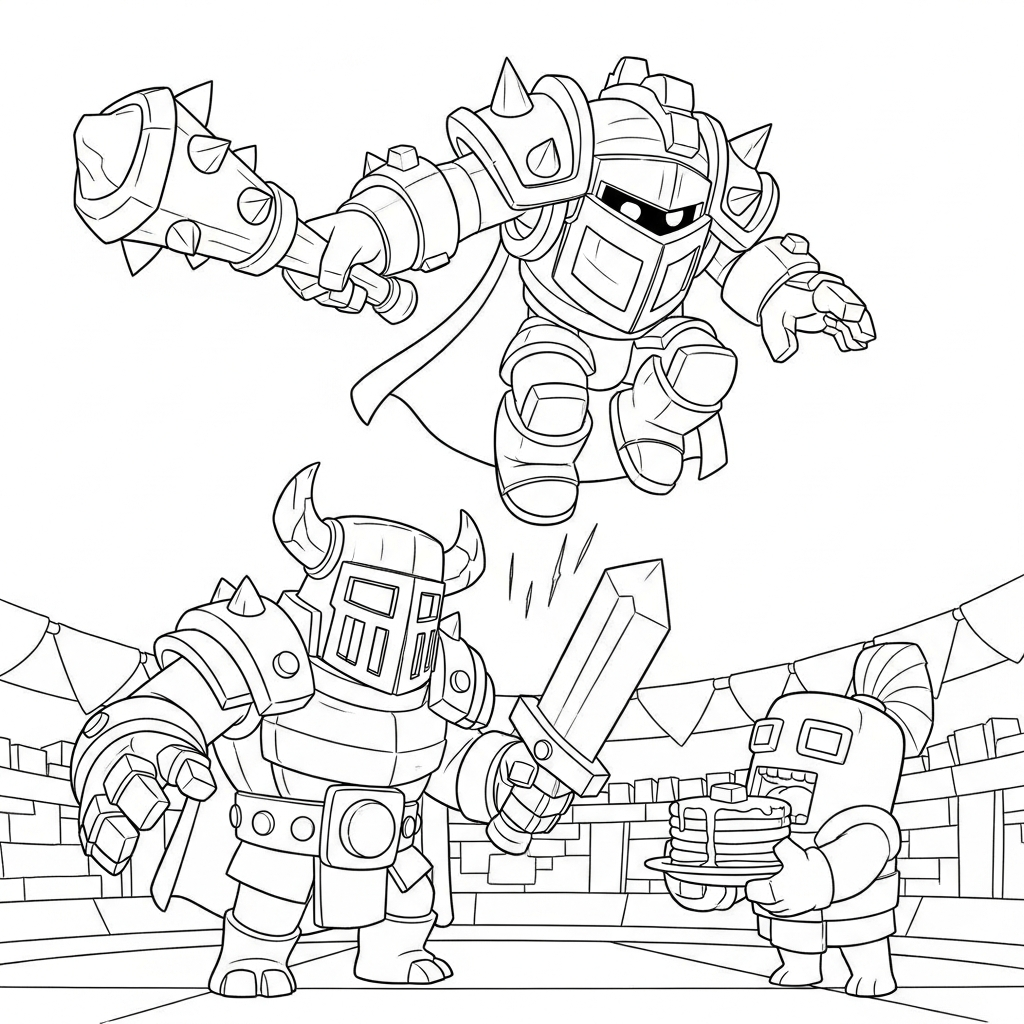 Clash Royale Epic Battle Coloring app
