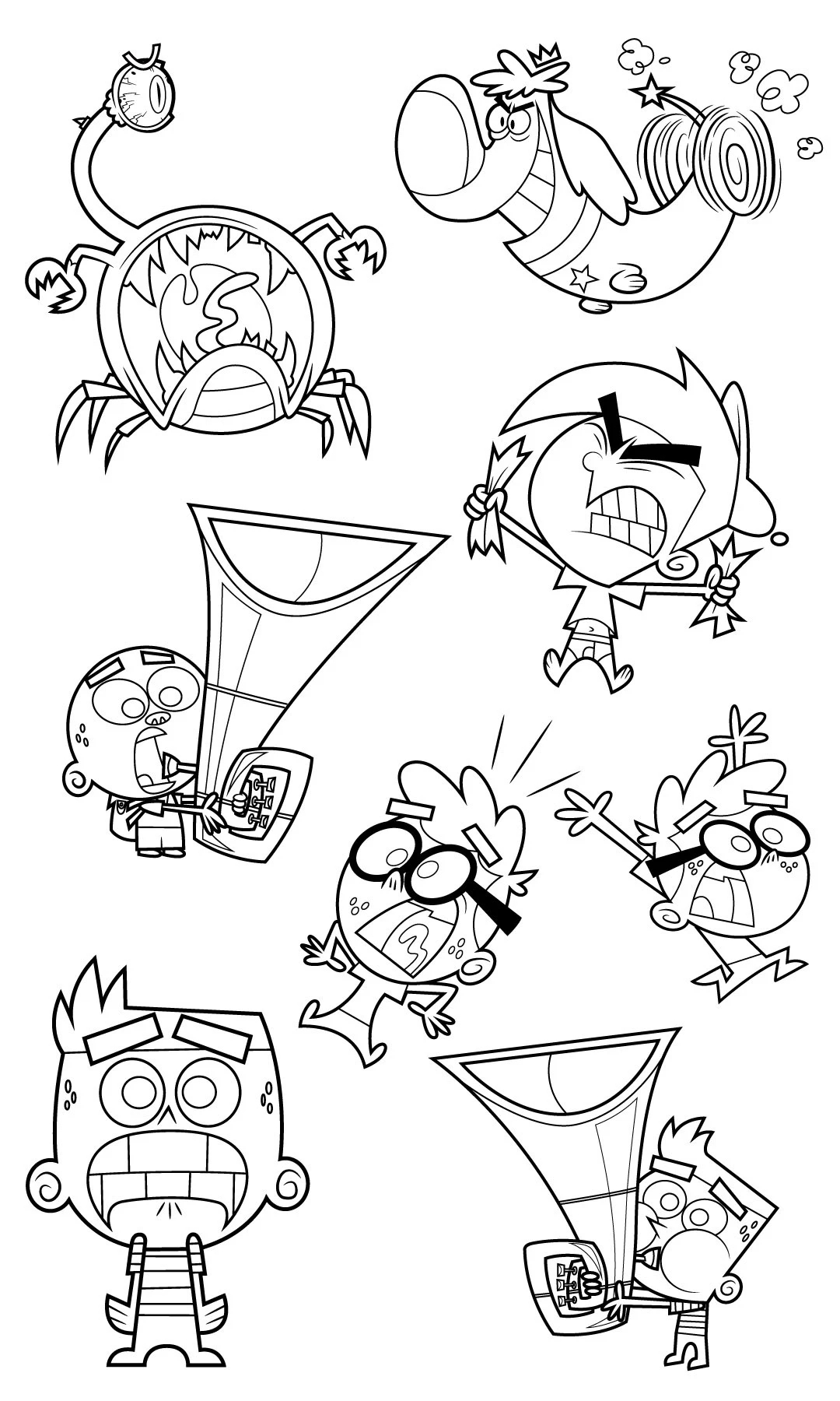 fairly odd parents coloring sheets