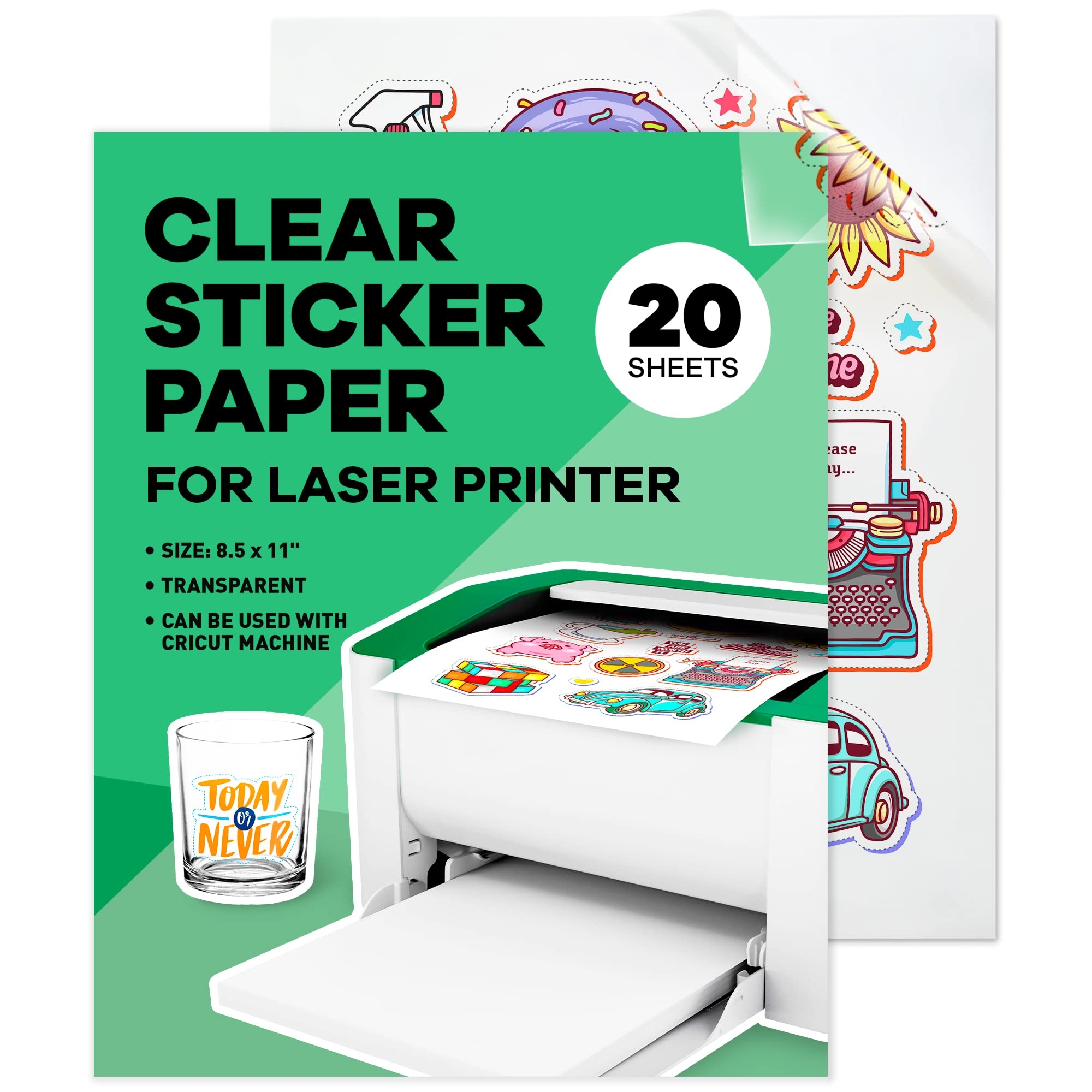 clear vinyl sticker paper