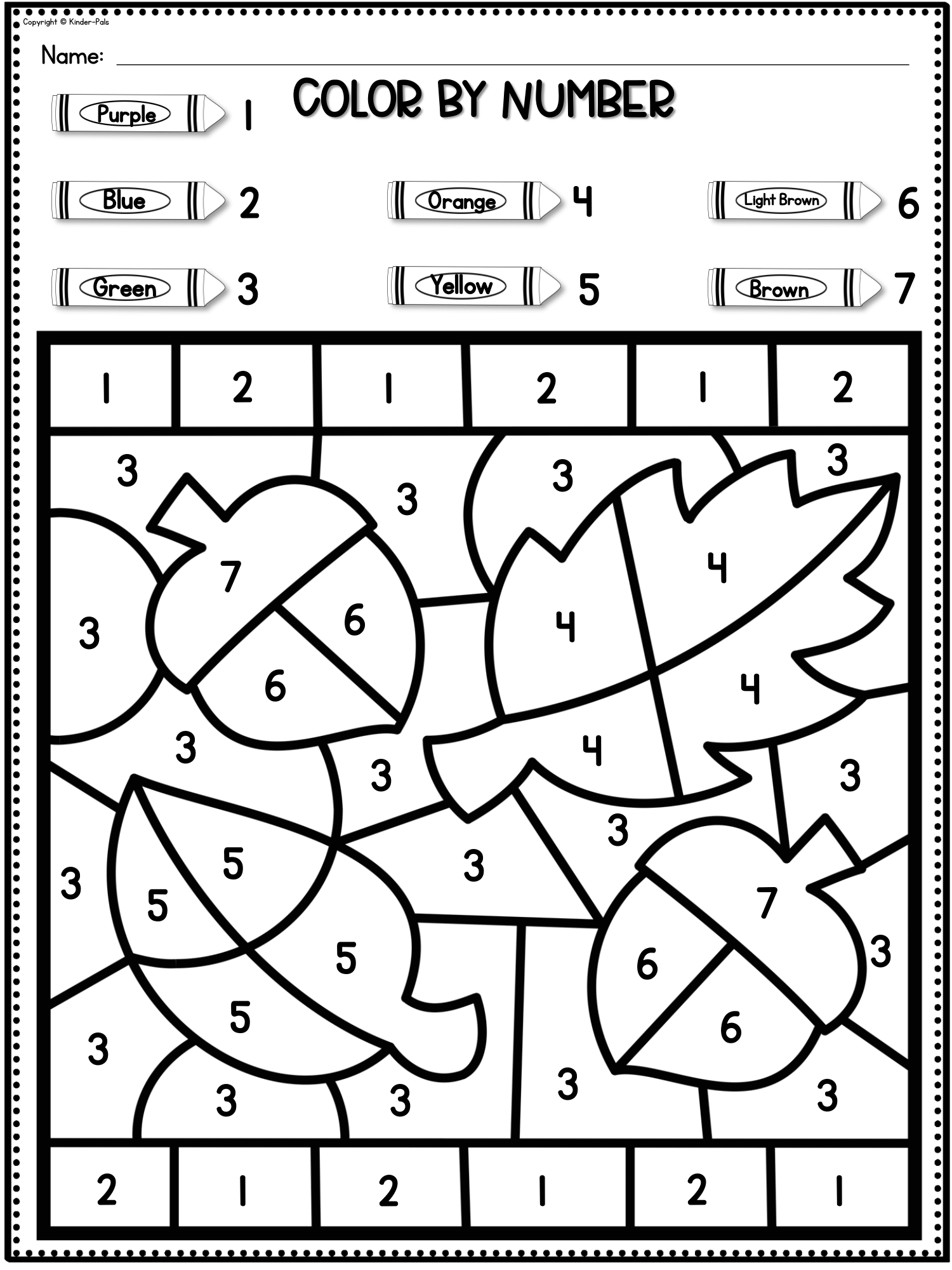 number colouring pages 1 10