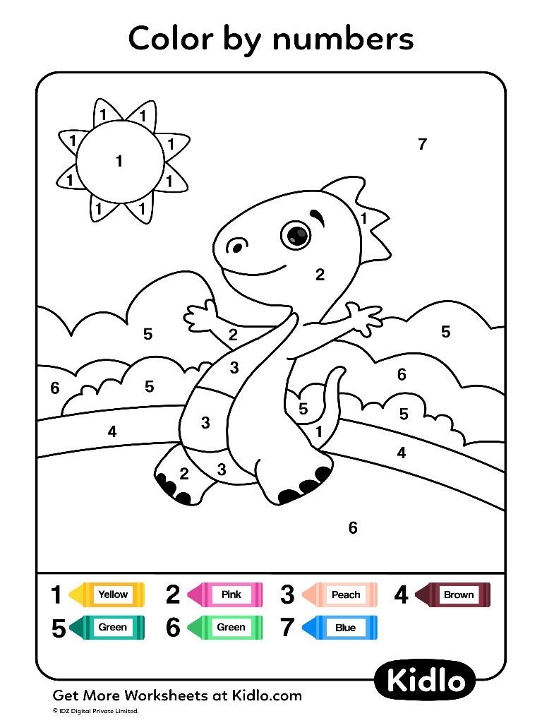 color number worksheet