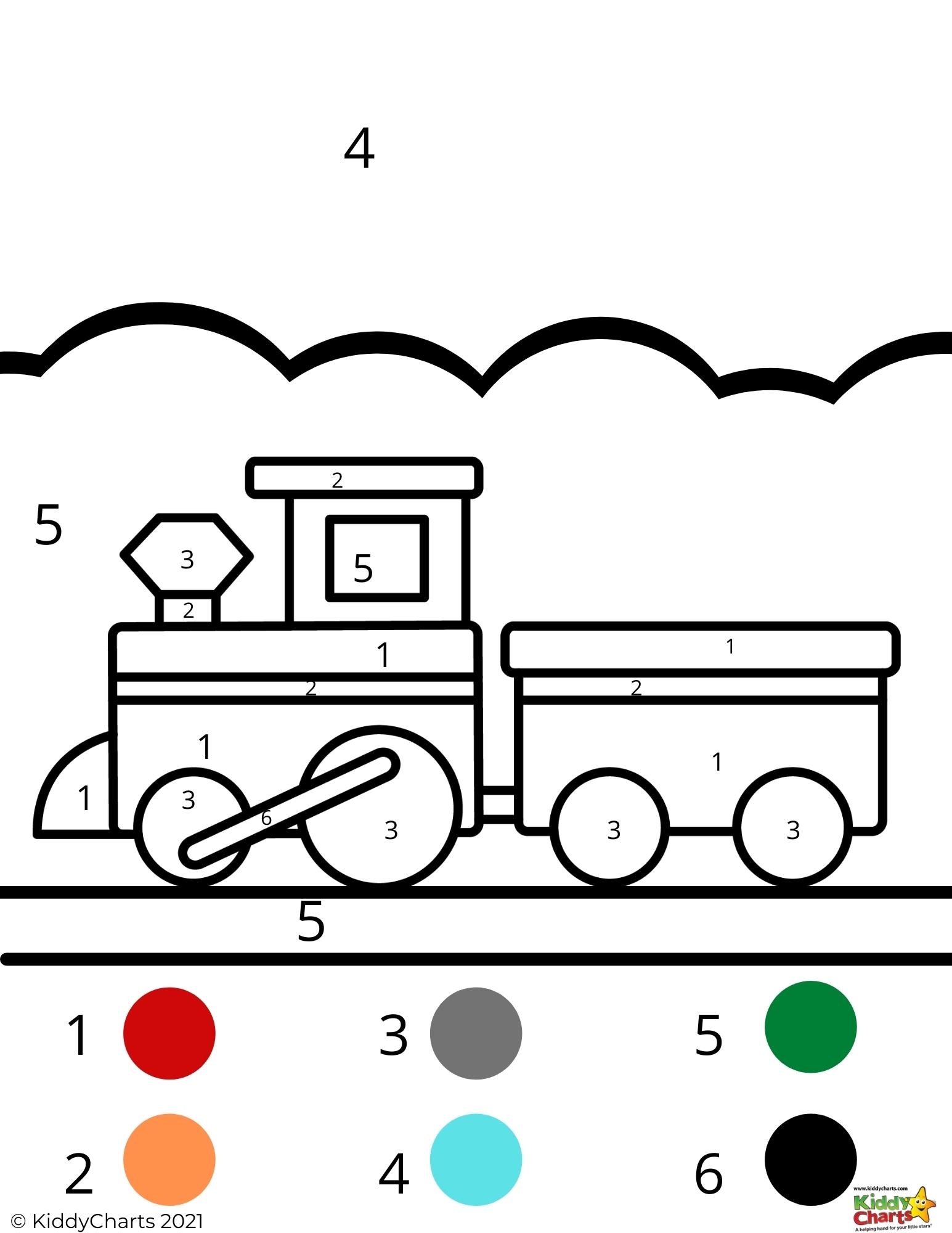 color by numbers worksheets