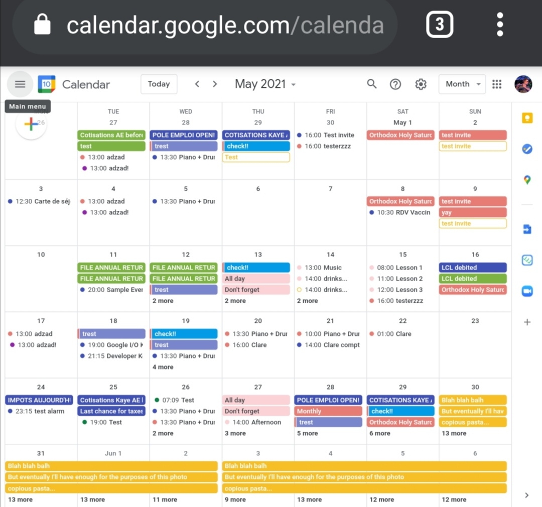 custom google calendar colors