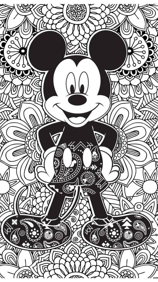 Coloriage Mickey Coloriage Mandala Coloriage Disney