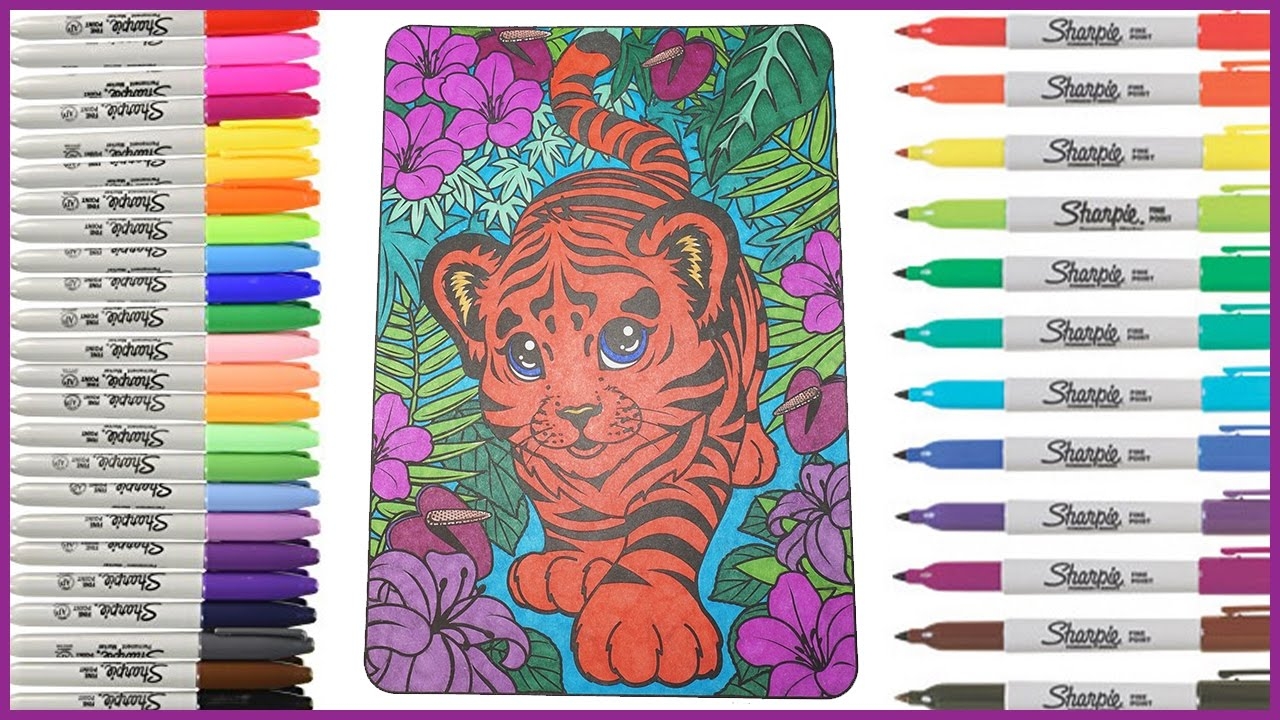 lisa frank tiger coloring pages