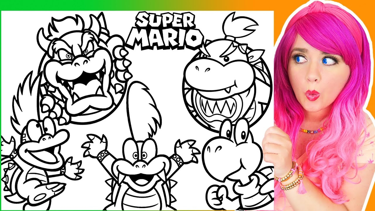 coloring pages of bowser jr