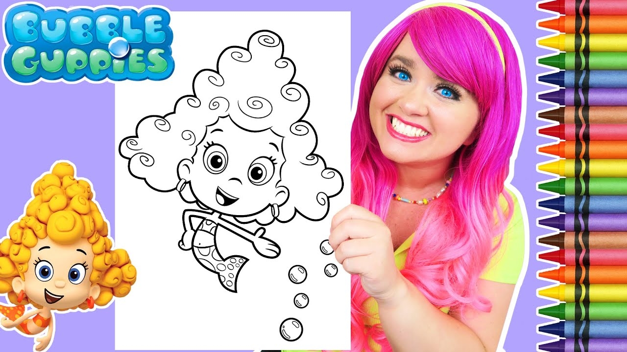 deema bubble guppies coloring pages