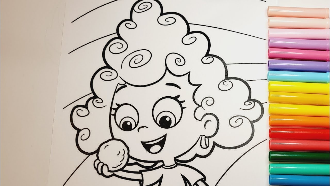 Coloring Deema ZOOLI Oona Bubble Guppies YouTube