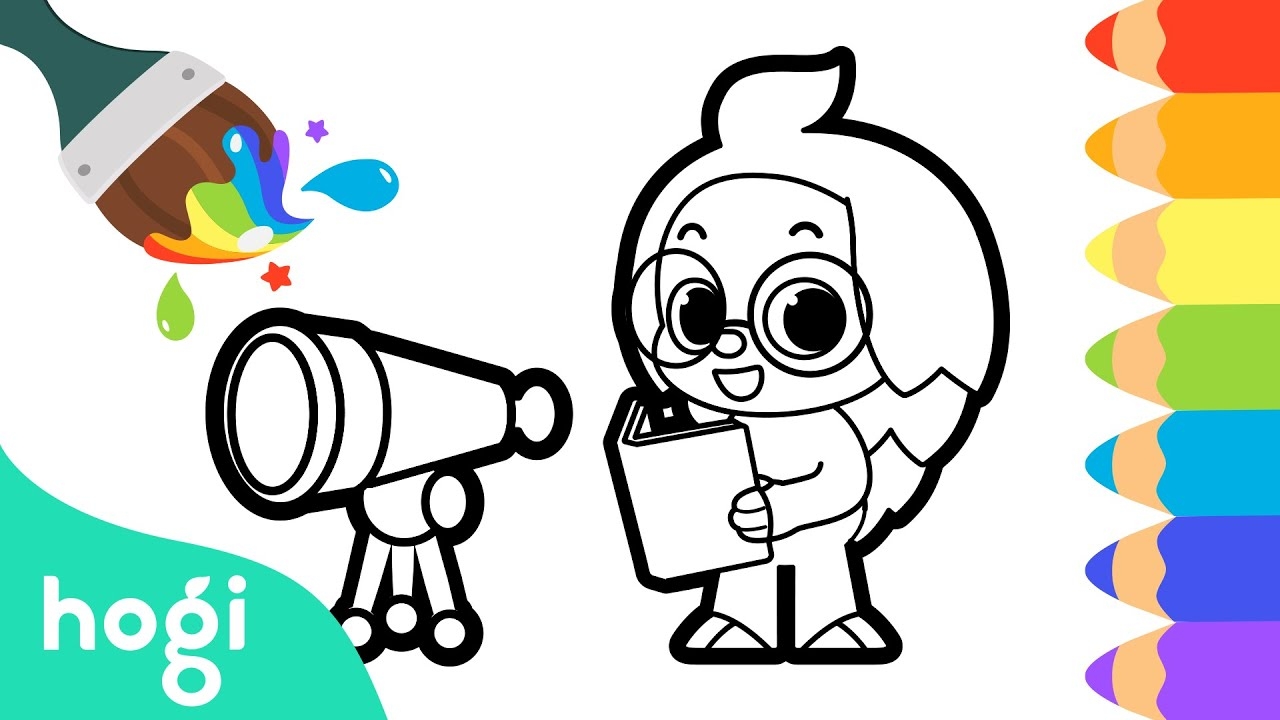 Coloring Hogi Pinkfong Hogi Hogi Arts For Kids YouTube