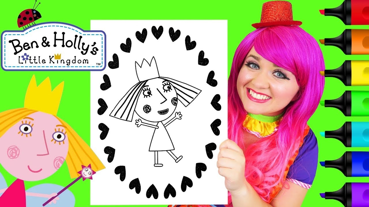 Coloring Holly Ben Holly s Little Kingdom Coloring Page Prismacolor Markers KiMMi THE CLOWN YouTube