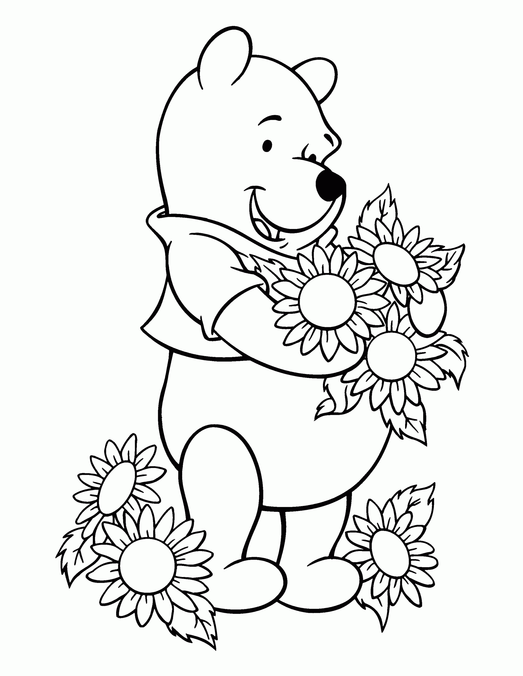 coloring pages winnie the pooh