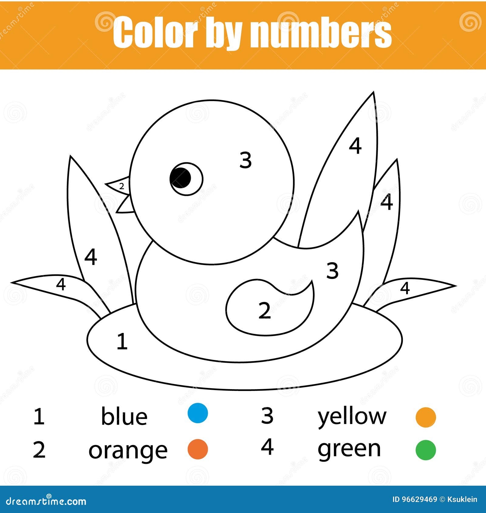 colour by numbers preschool