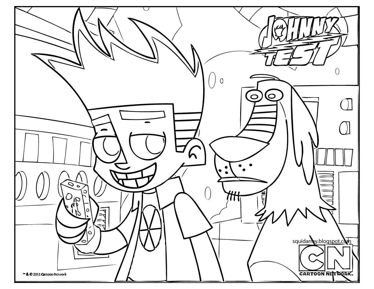 Coloring Pages Johnny Test 544288 Clipart Library