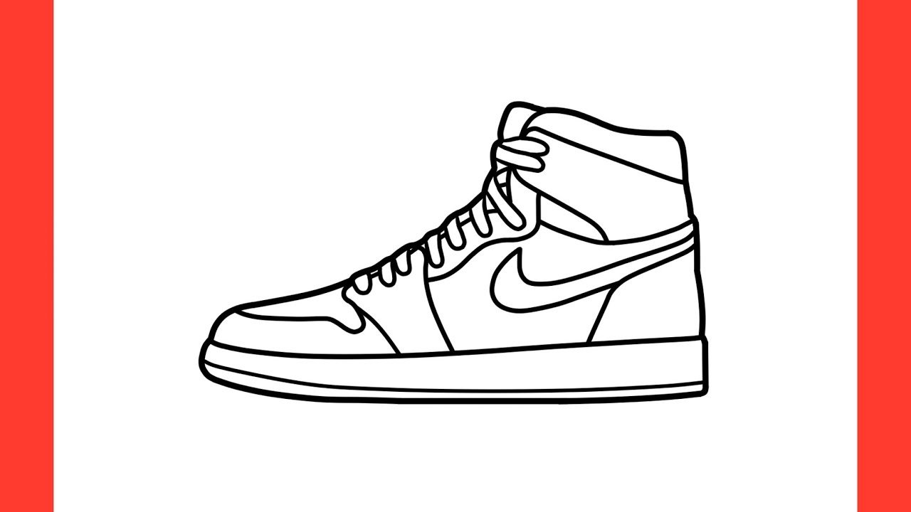air jordan 1 coloring page