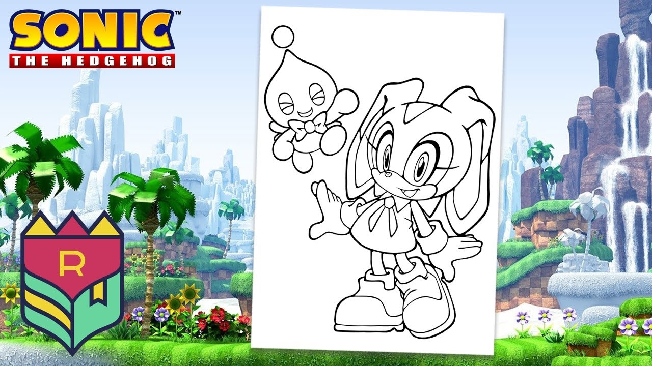 cream the rabbit coloring pages