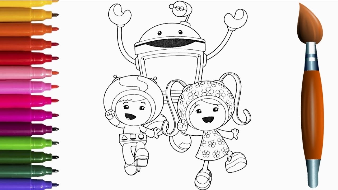 coloring pages of team umizoomi