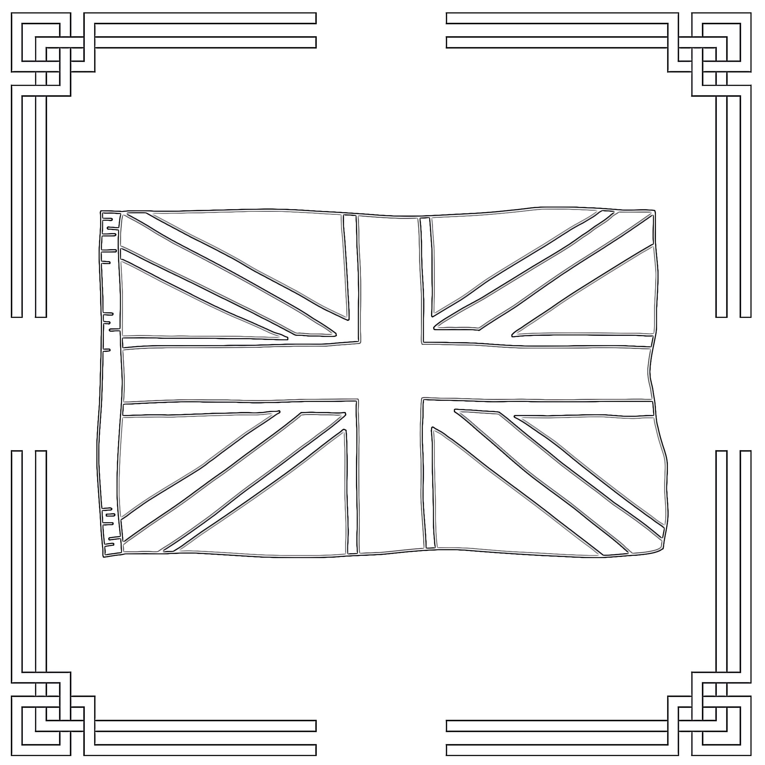 Colour In Union Jack Printable Coloring Page Coloring Pages Mimi Panda