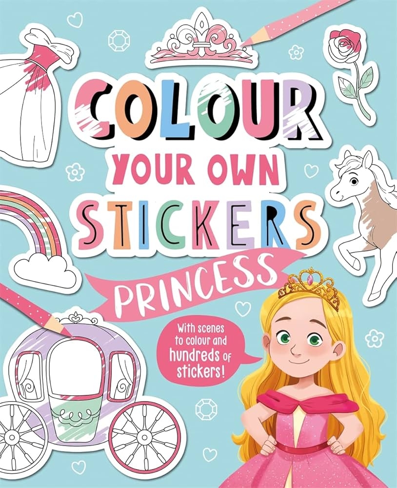 Colour Your Own Stickers Princess Igloo Books 9781803681689 Amazon Books
