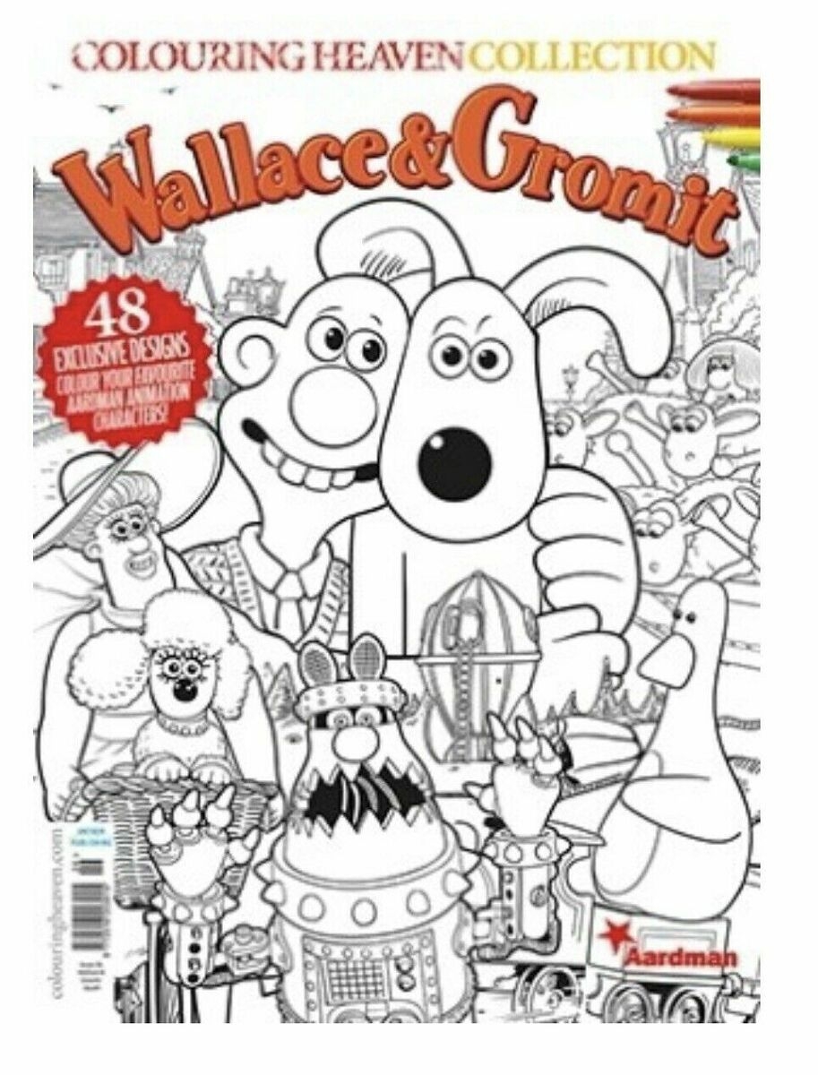 wallace and gromit coloring pages