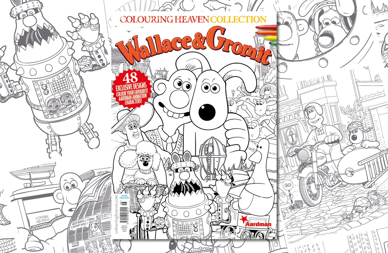 Colouring Heaven Collection Wallace Gromit Colouring Heaven