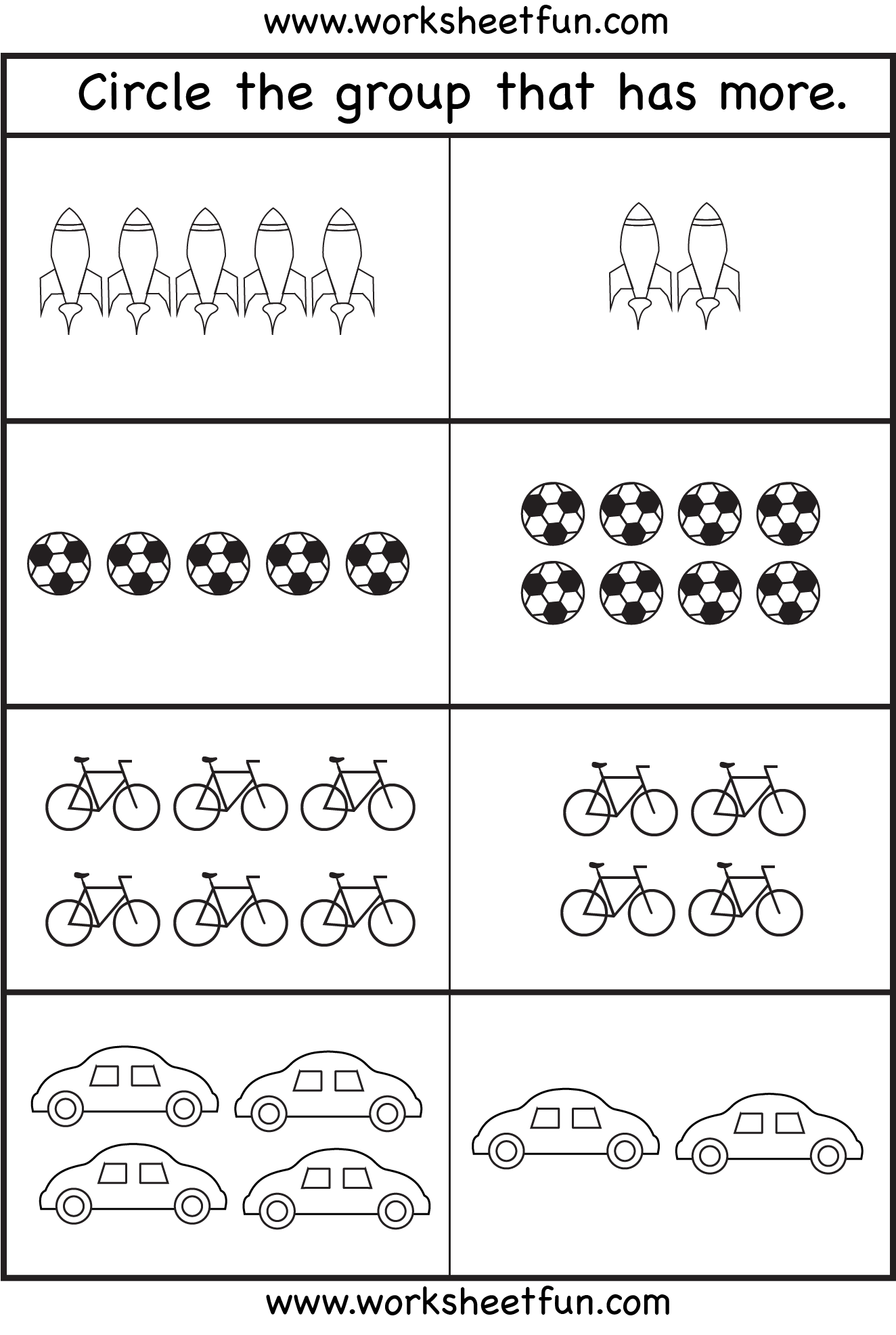 Comparison Worksheets More Or Less 2 Worksheets FREE Printable Worksheets Worksheetfun