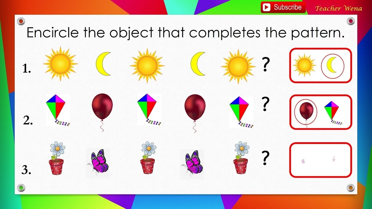 Complete The Pattern What Comes Next Tutorial 67 YouTube
